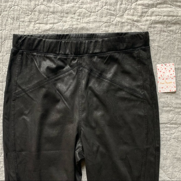 Free People Midnight Vegan Suede Skinny Pant - Picture 3 of 8